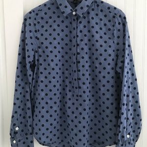 J. Crew polka-dot blouse